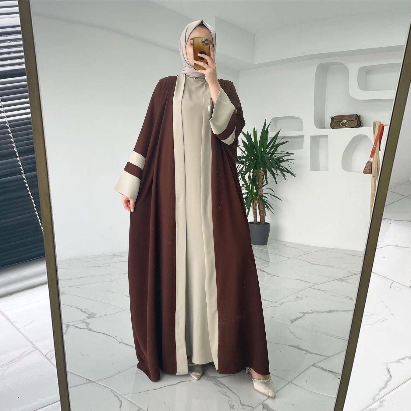 Two-piece Long Abaya Suit
