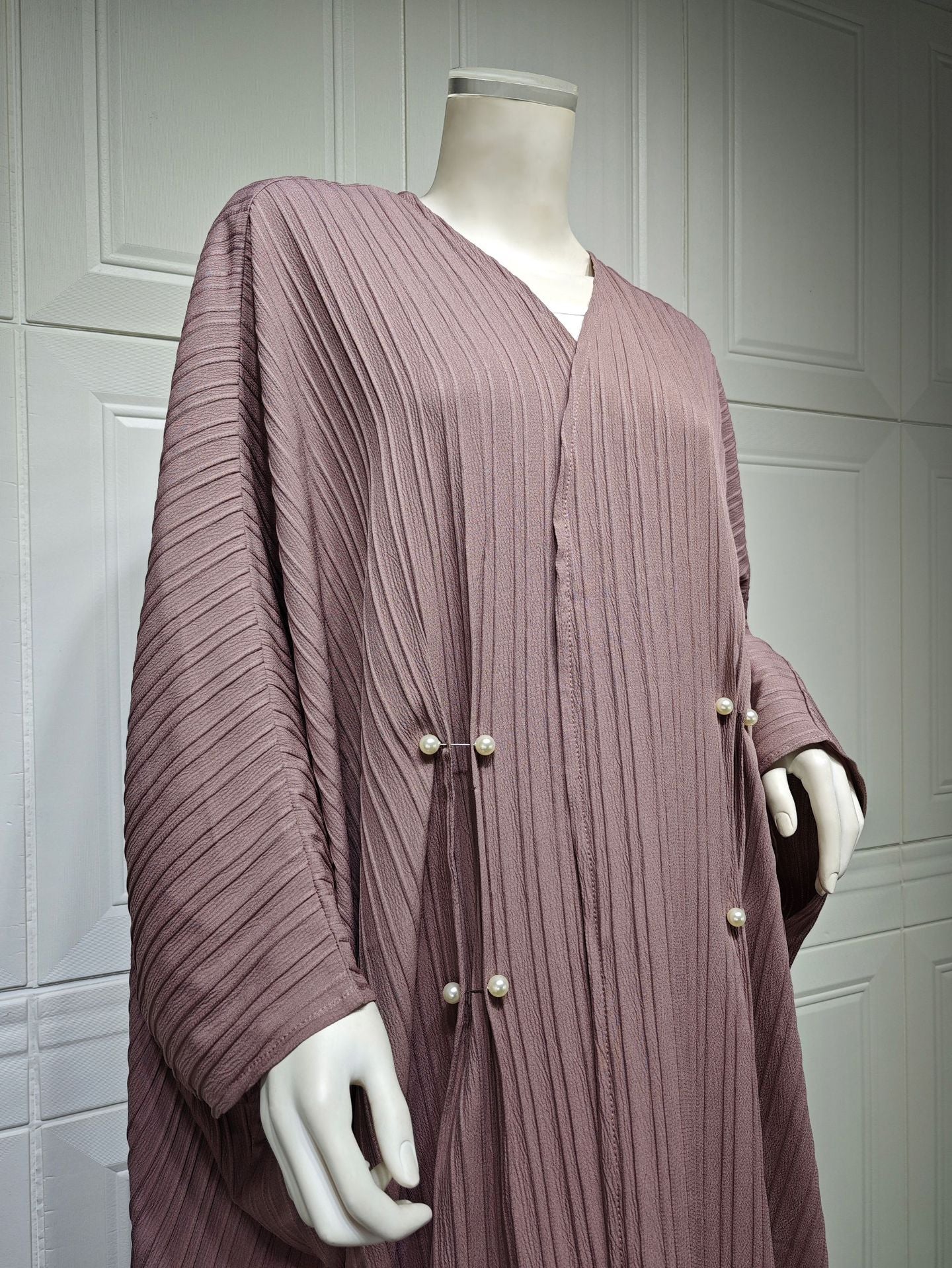 Modern Turkish Striped Abaya