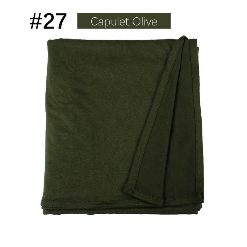 Mercerized Cotton Jersey Closed-toe Cotton Scarf - 25% Off when you buy 3