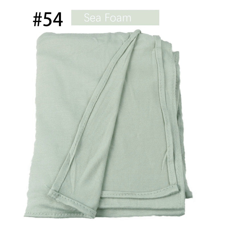 Mercerized Cotton Jersey Closed-toe Cotton Scarf - 25% Off when you buy 3
