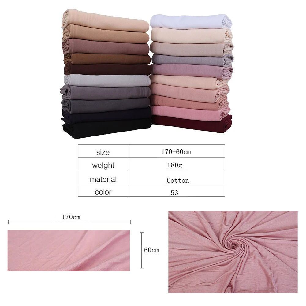 Mercerized Cotton Jersey Closed-toe Cotton Scarf - 25% Off when you buy 3