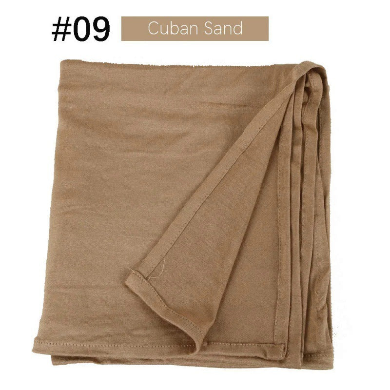 Mercerized Cotton Jersey Closed-toe Cotton Scarf - 25% Off when you buy 3