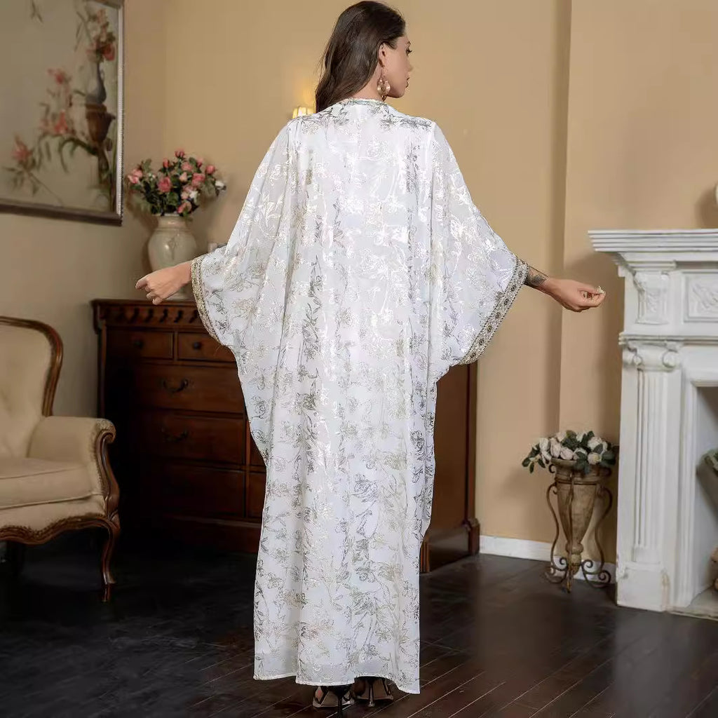 The Bronzed Chiffon Abaya Dress