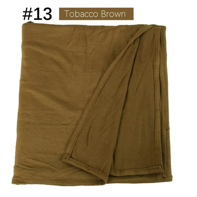 Mercerized Cotton Jersey Closed-toe Cotton Scarf - 25% Off when you buy 3