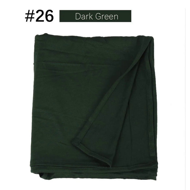 Mercerized Cotton Jersey Closed-toe Cotton Scarf - 25% Off when you buy 3