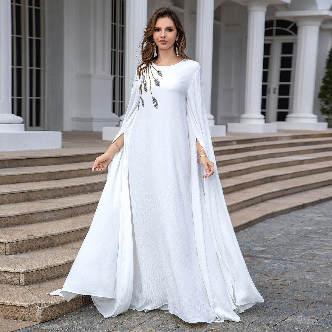 Celestia Flow Gown Embroidered Abaya
