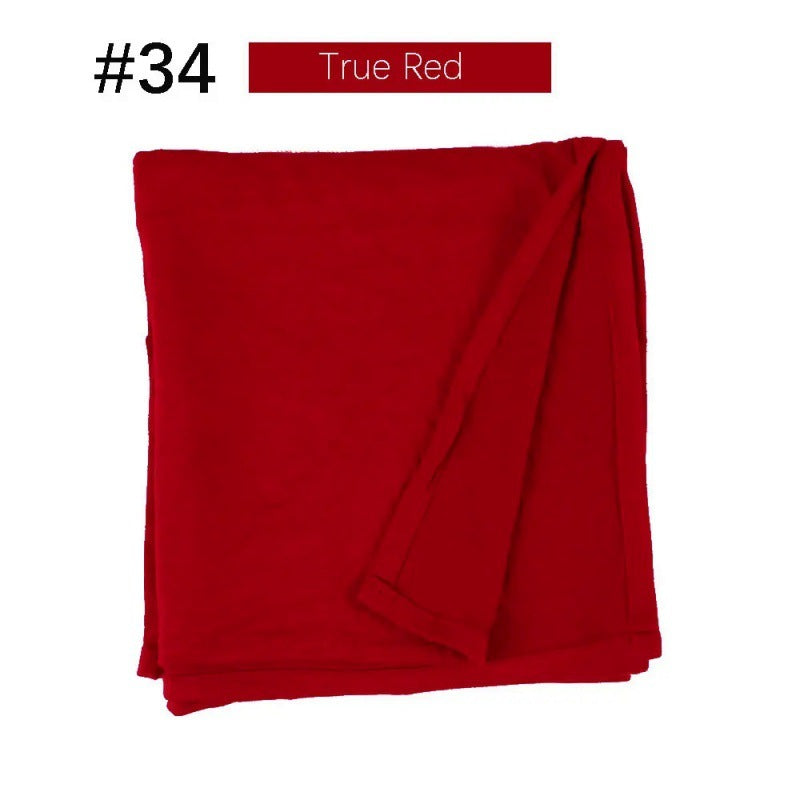 Mercerized Cotton Jersey Closed-toe Cotton Scarf - 25% Off when you buy 3