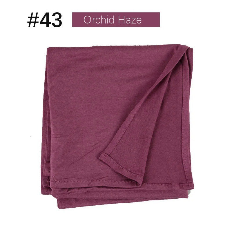 Mercerized Cotton Jersey Closed-toe Cotton Scarf - 25% Off when you buy 3