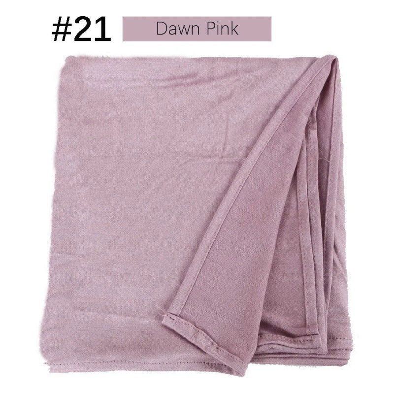Mercerized Cotton Jersey Closed-toe Cotton Scarf - 25% Off when you buy 3