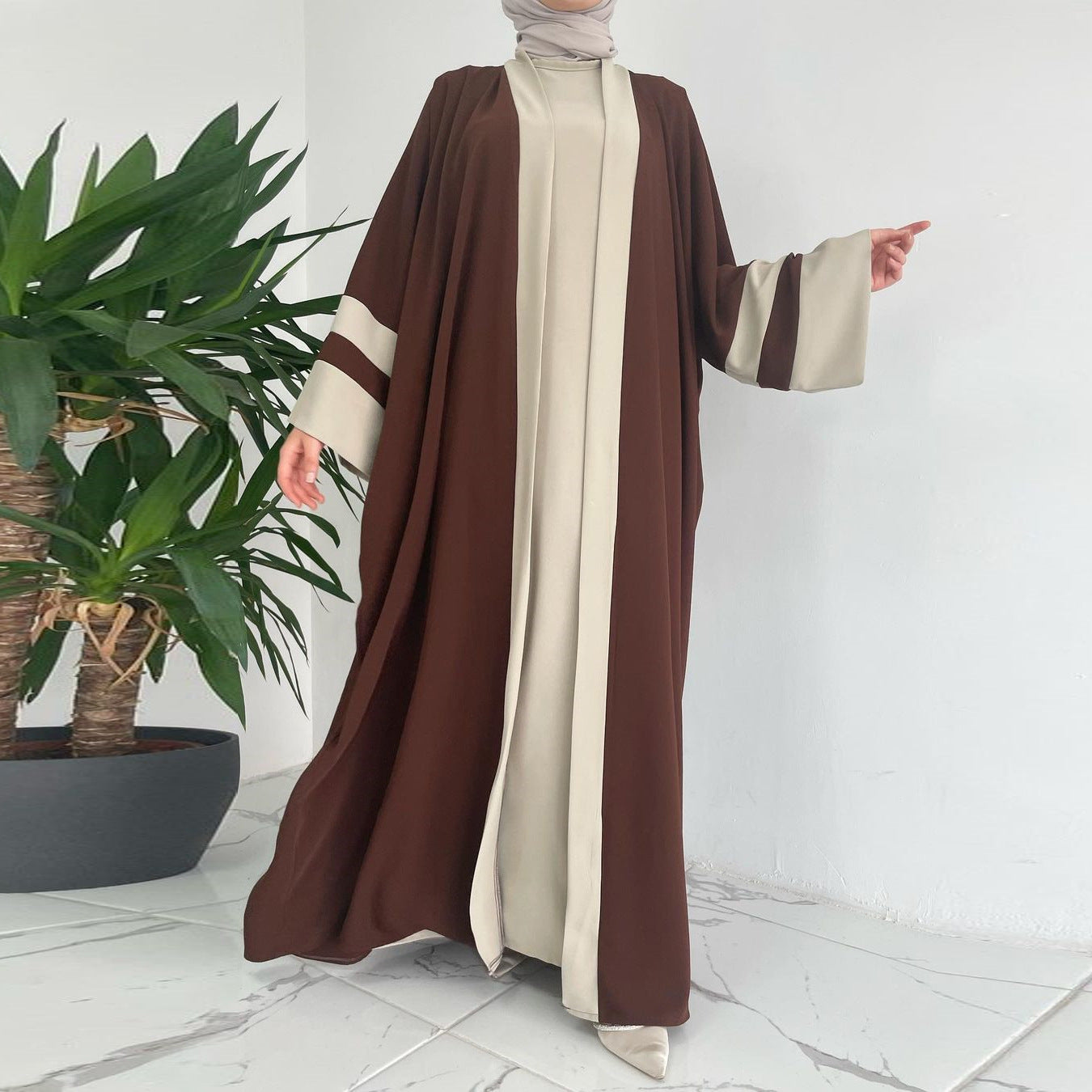 Two-piece Long Abaya Suit