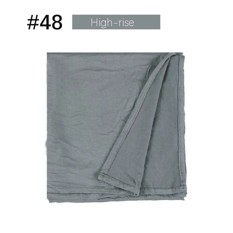 Mercerized Cotton Jersey Closed-toe Cotton Scarf - 25% Off when you buy 3