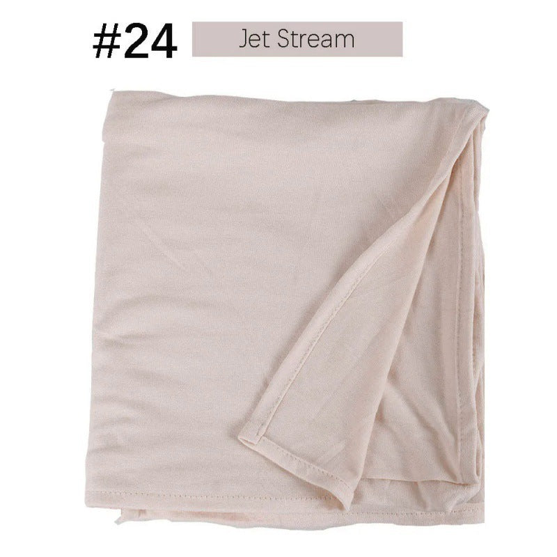 Mercerized Cotton Jersey Closed-toe Cotton Scarf - 25% Off when you buy 3
