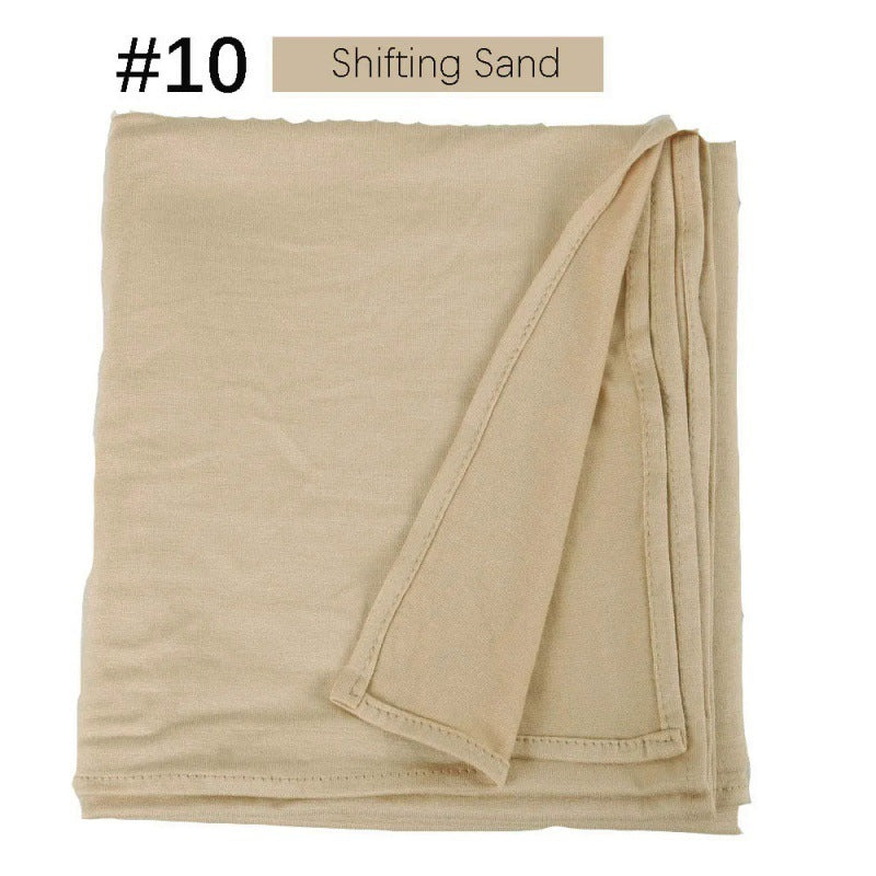 Mercerized Cotton Jersey Closed-toe Cotton Scarf - 25% Off when you buy 3